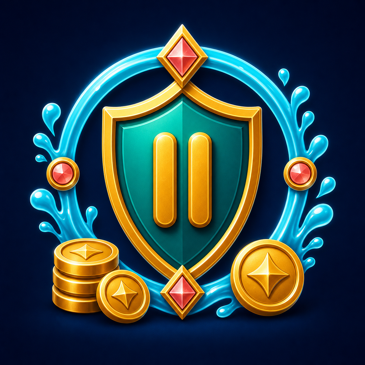 SplashCoins VIP boundary shield badge