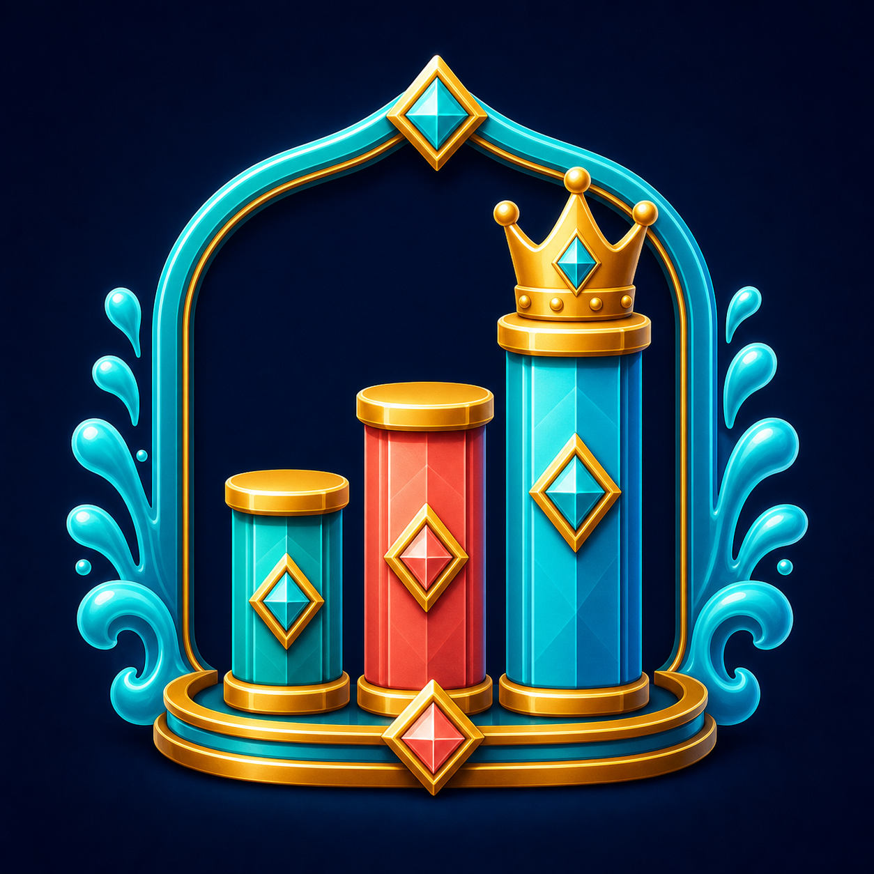 SplashCoins VIP status pillars badge